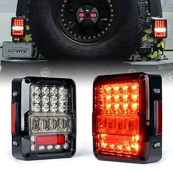 Amazon.com: Xprite LED Tail Lights Compatible with Jeep
